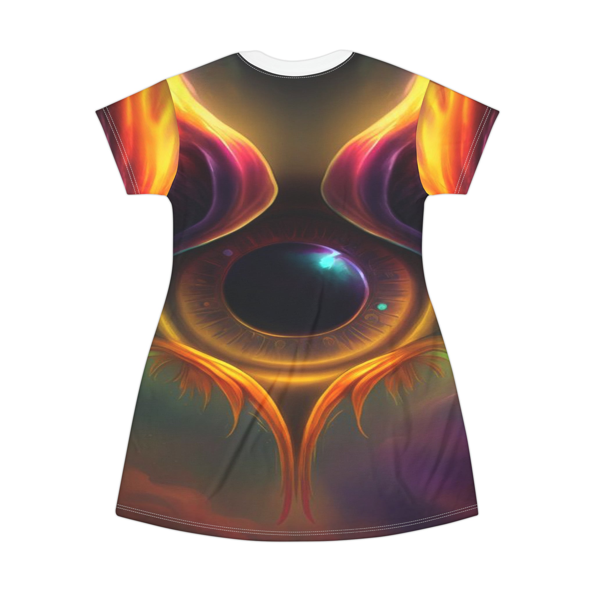 Psychedelic Wings T-Shirt Dress – Illuminati Exposed Brand